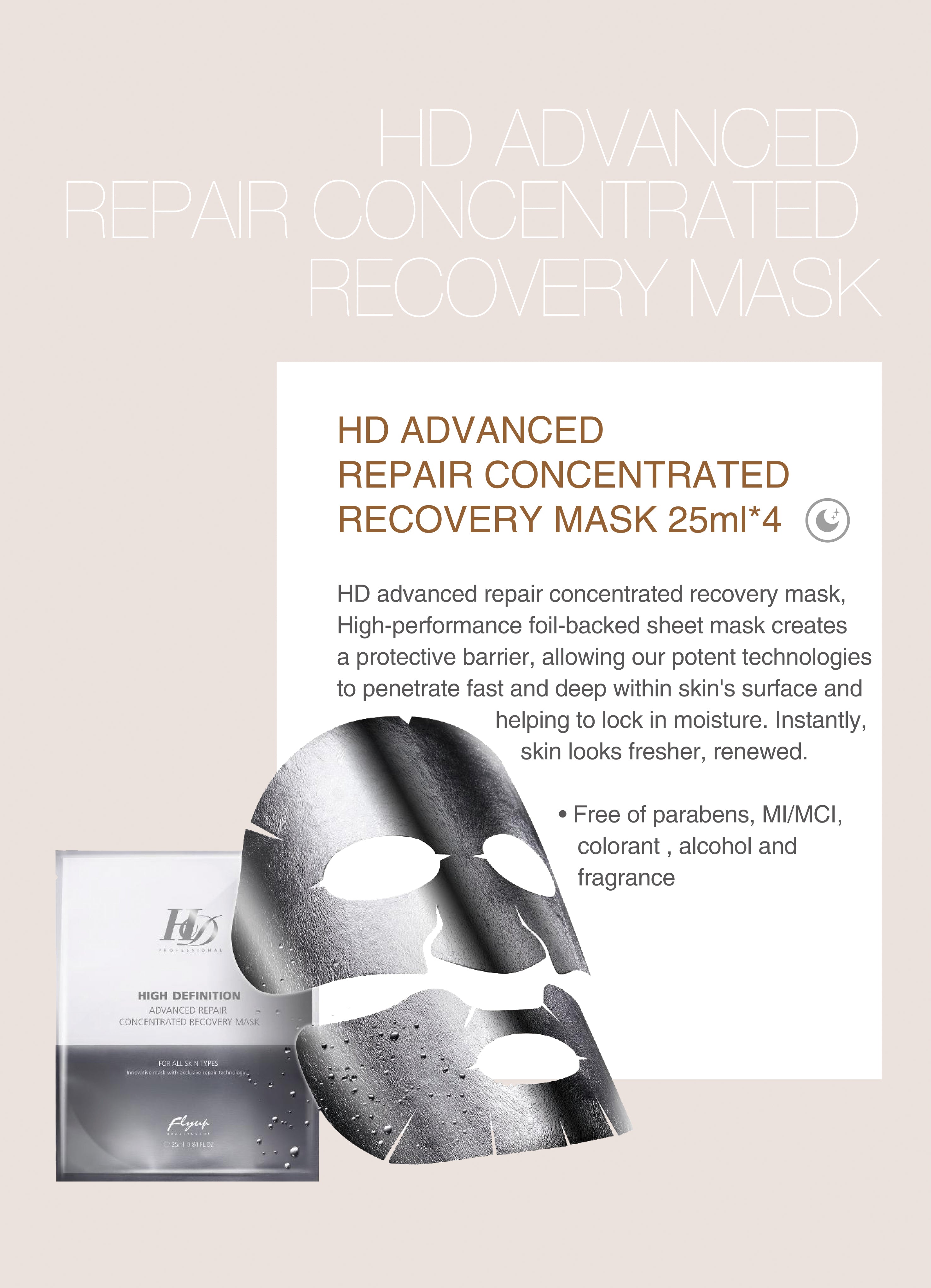 HD ADVANCED REPAIR MASK (25ml*4)