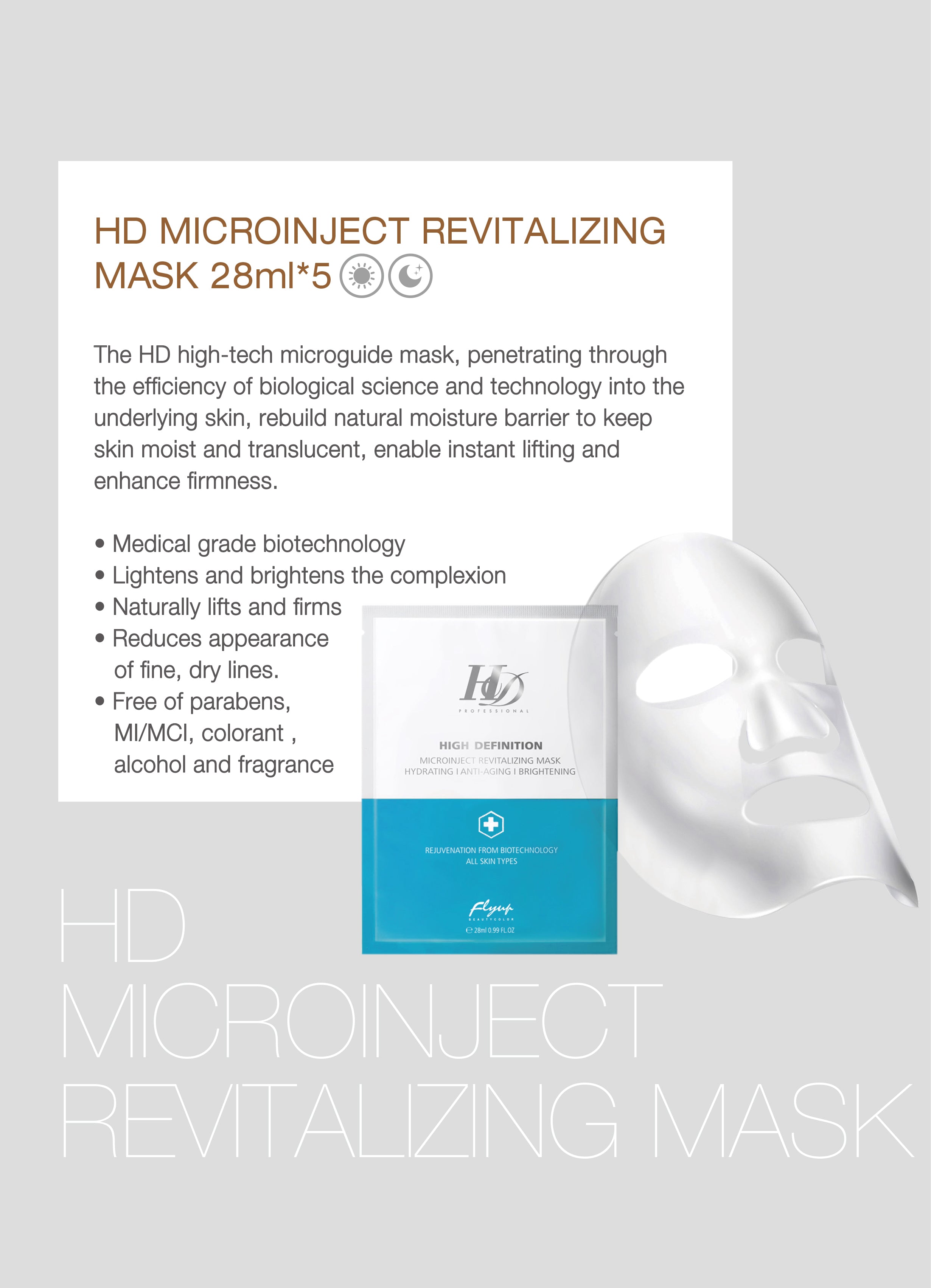 HD MICROINJECT REVITALIZING MASK (28ml* 5)