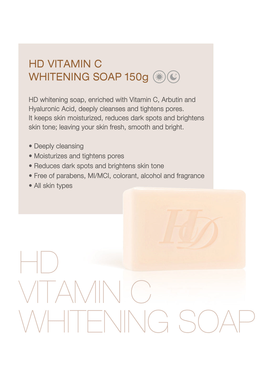 HD VITAMIN C WHITENING SOAP 150g