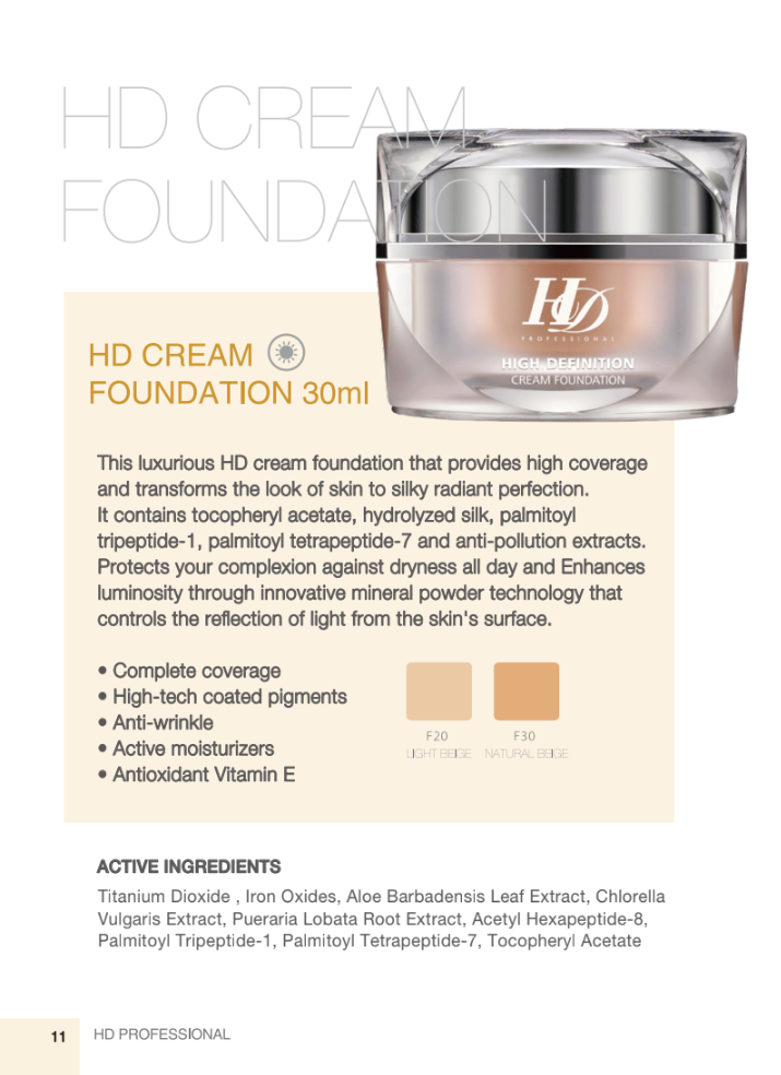 HD CREAM FOUNDATION
