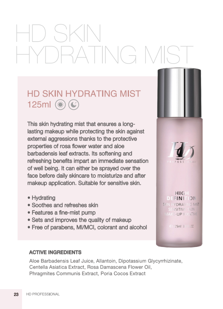 HD SKIN HYDRATING MIST