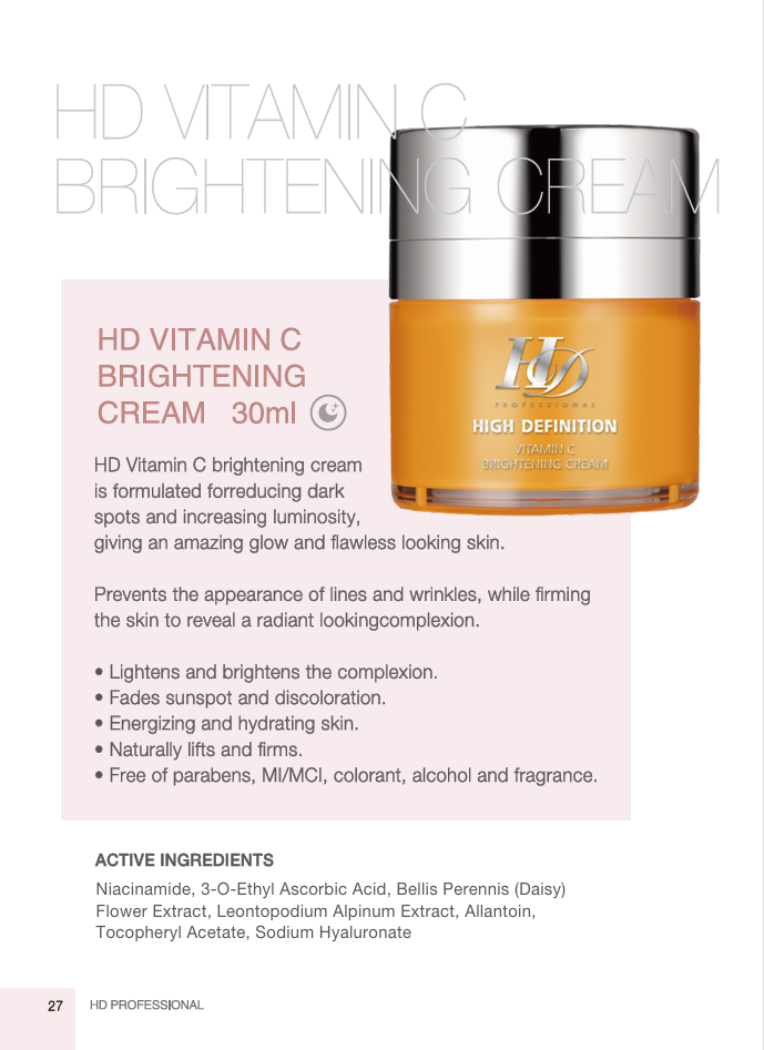 HD VITAMIN C BRIGHTENING CREAM